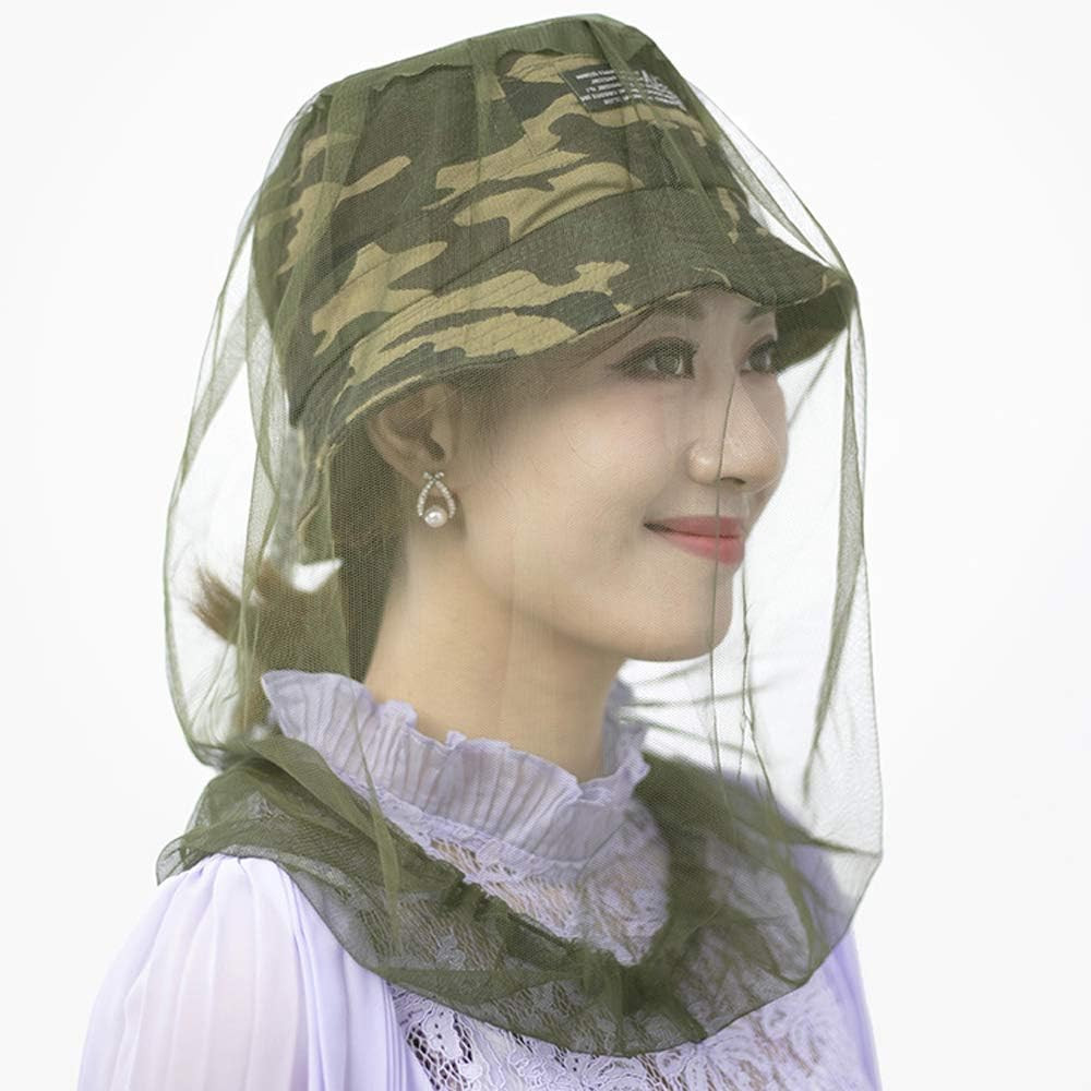 5 Pack Premium Mosquito Head Net Mesh Hat Face Netting Lightweight Durable Prote