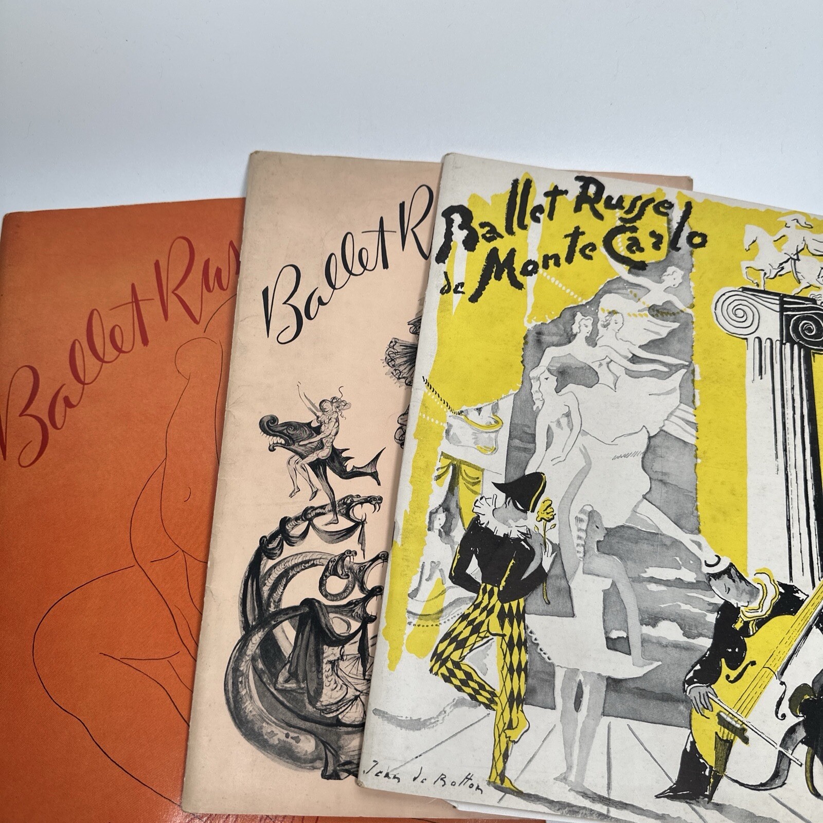 Lot of 15 Vintage Ballet Programs - Signatures / Ballet Russe / Slavenska / etc.