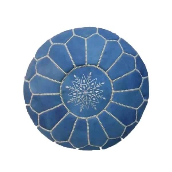 MOROCCAN LEATHER POUFS