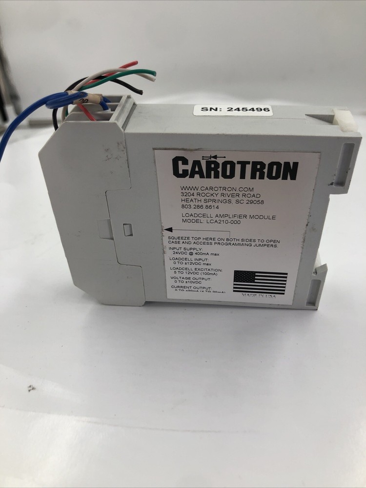 Carotron Load Cell Amplifier Module,Model: LCA210-000.