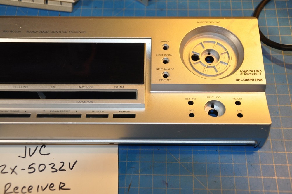 JVC RX-5032V Receiver Replacement Parts Front Face Panel Plate