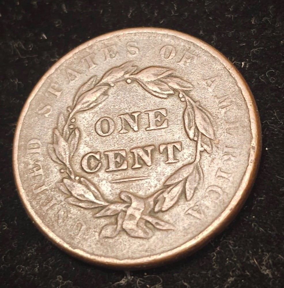 1838 Coronet Head / Large Cent / Extra Fine