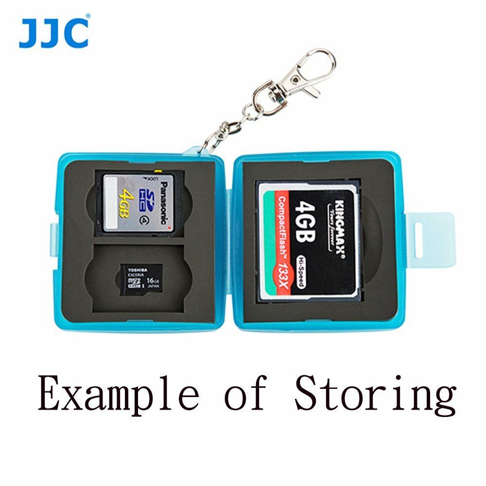 JJC Mobile Phone Camera Memory Card Storage Box Case 8B for CF SD Micro MicroSD