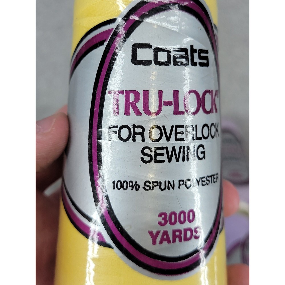 8 Cones Coats Talon Overlock Serger Thread 3000 Yds Each Spun Polyester Multi