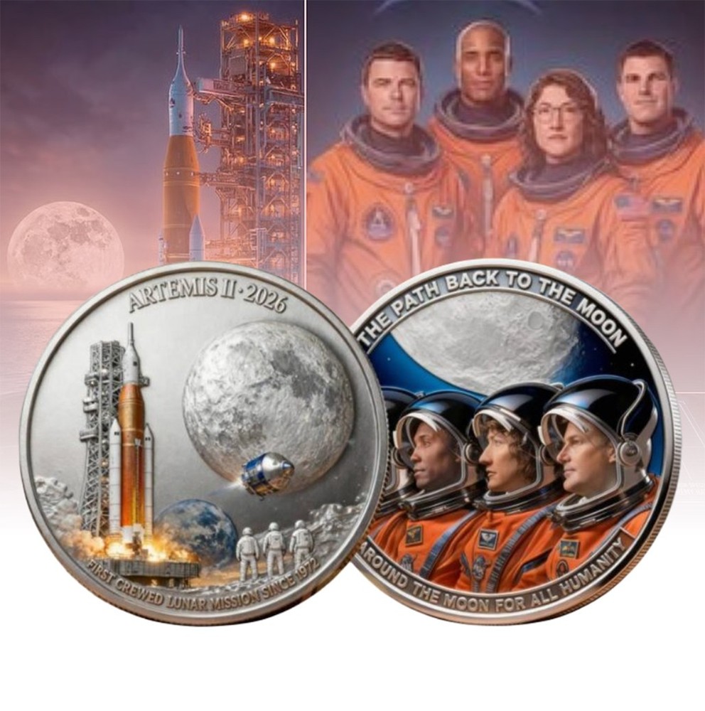 Artemis II 2026 First Crewed Lunar Mission Since 1972 Coin