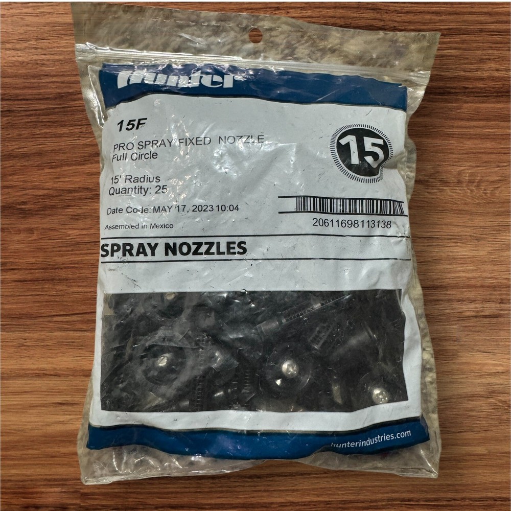 25 Pack Hunter  - 15F Pro Spray - 15 ft. Full-Circle Pattern Nozzle - 360 Degree