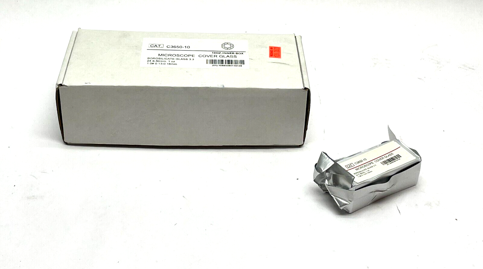 Microscope Cover Glass C3650-10 Borosilicate Glass 24 x 50mm