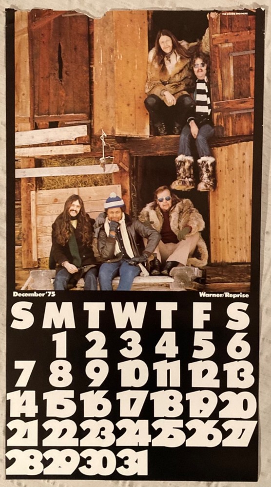 Doobie Brothers 1975 Calendar Page Mini Poster
