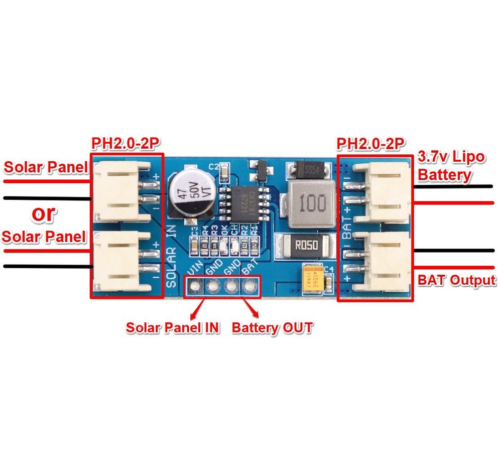 CN3791 6V MPPT Solar Panel Charging Regulator Controller Lithium Battery Cell