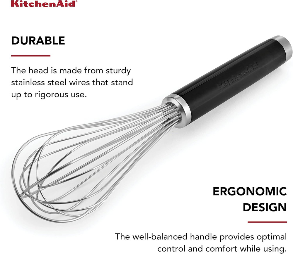Classic Utility Whisk, 10.5 Inch, Black