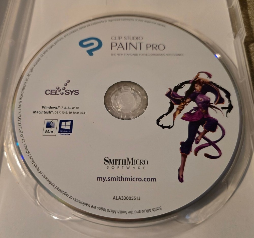 CLIP STUDIO PAINT PRO Full Version Windows & Mac....Free Shipping!
