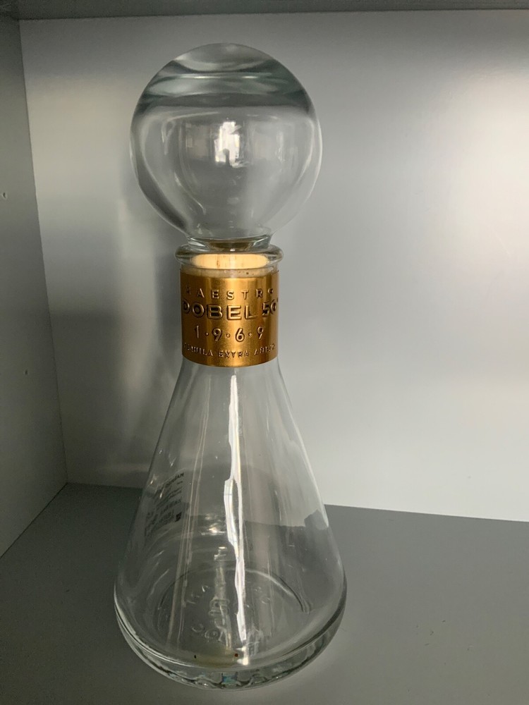 Maestro DOBEL 50 1969 tequila empty bottle