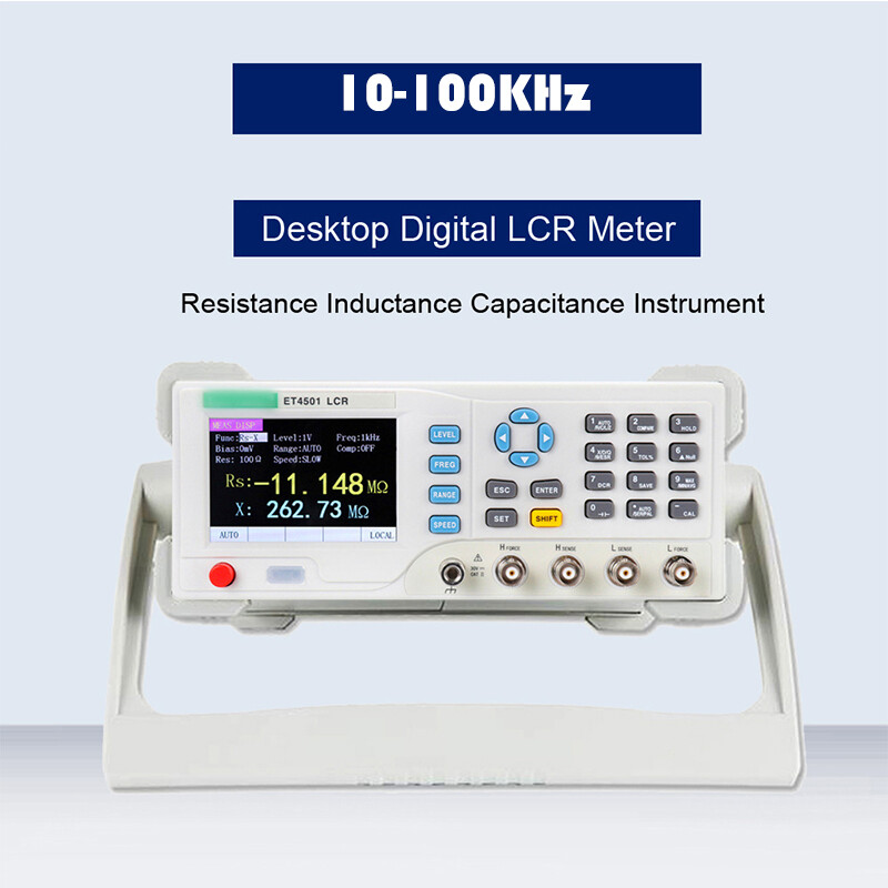 Digital Benchtop LCR Bridge Meter Electrolytic Capacitance DC Resistance Tester