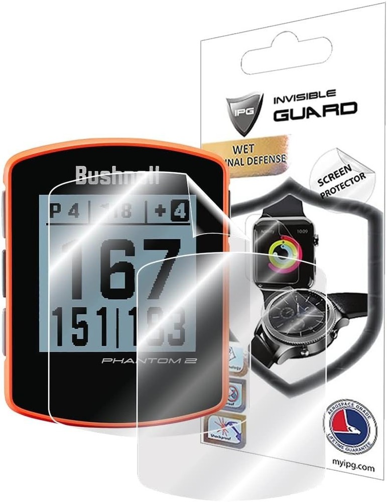 Compatible with Bushnell Phantom 2 GPS Rangefinder Screen Protector (2 Units) In