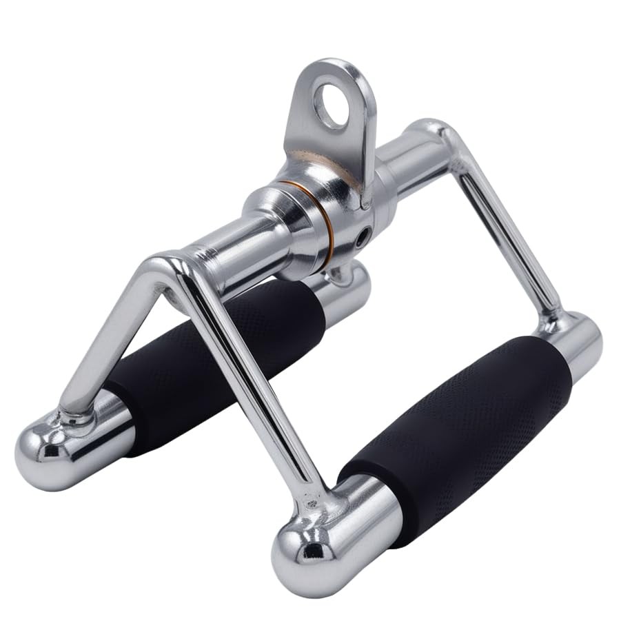 LAT Pull Down Bar Rotating Press Down Bar Tricep Rope Double D Row Handle