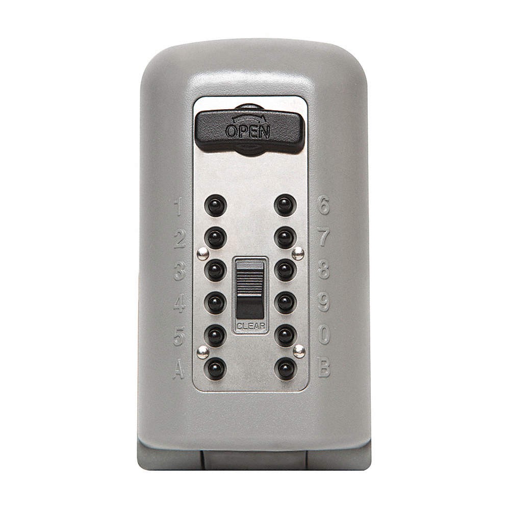 KIDDE 2047 Lock Box,Titanium,Push Button,5 Keys 45EU98