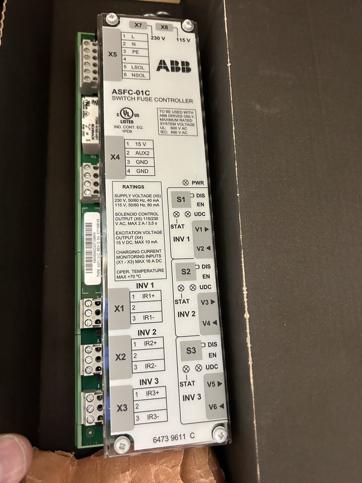 ABB ASFC-01C Switch Fuse Controller Will Give Discount Pricing With Multi Order