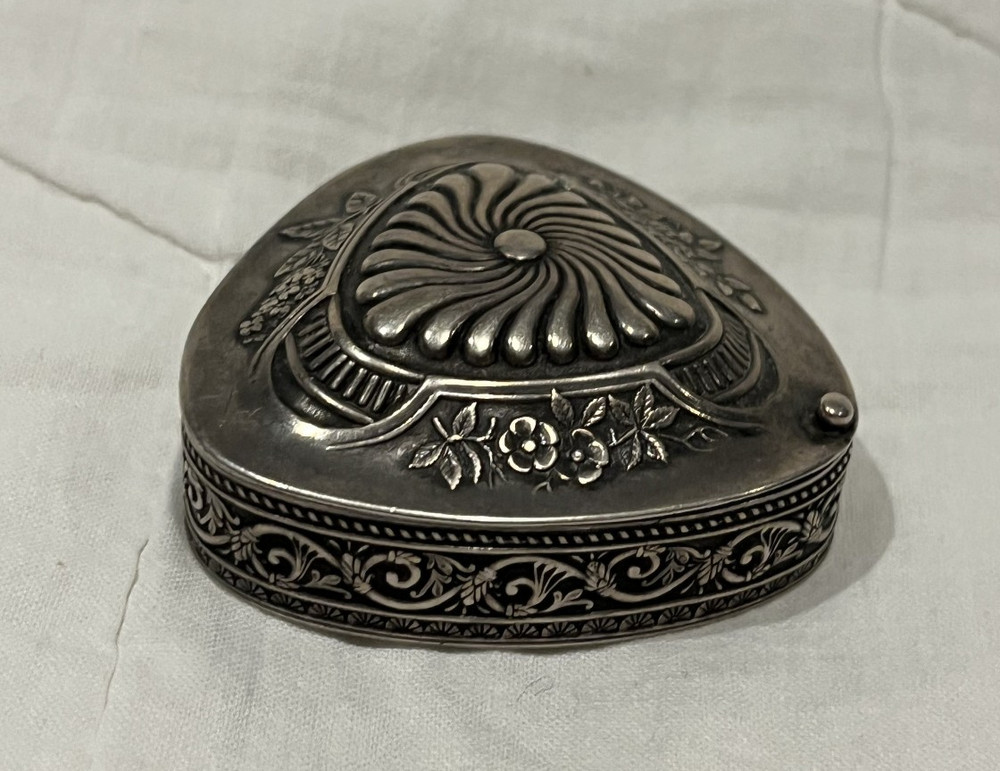 Wallace Sterling Silver Triangle Trinket Box - Beautiful