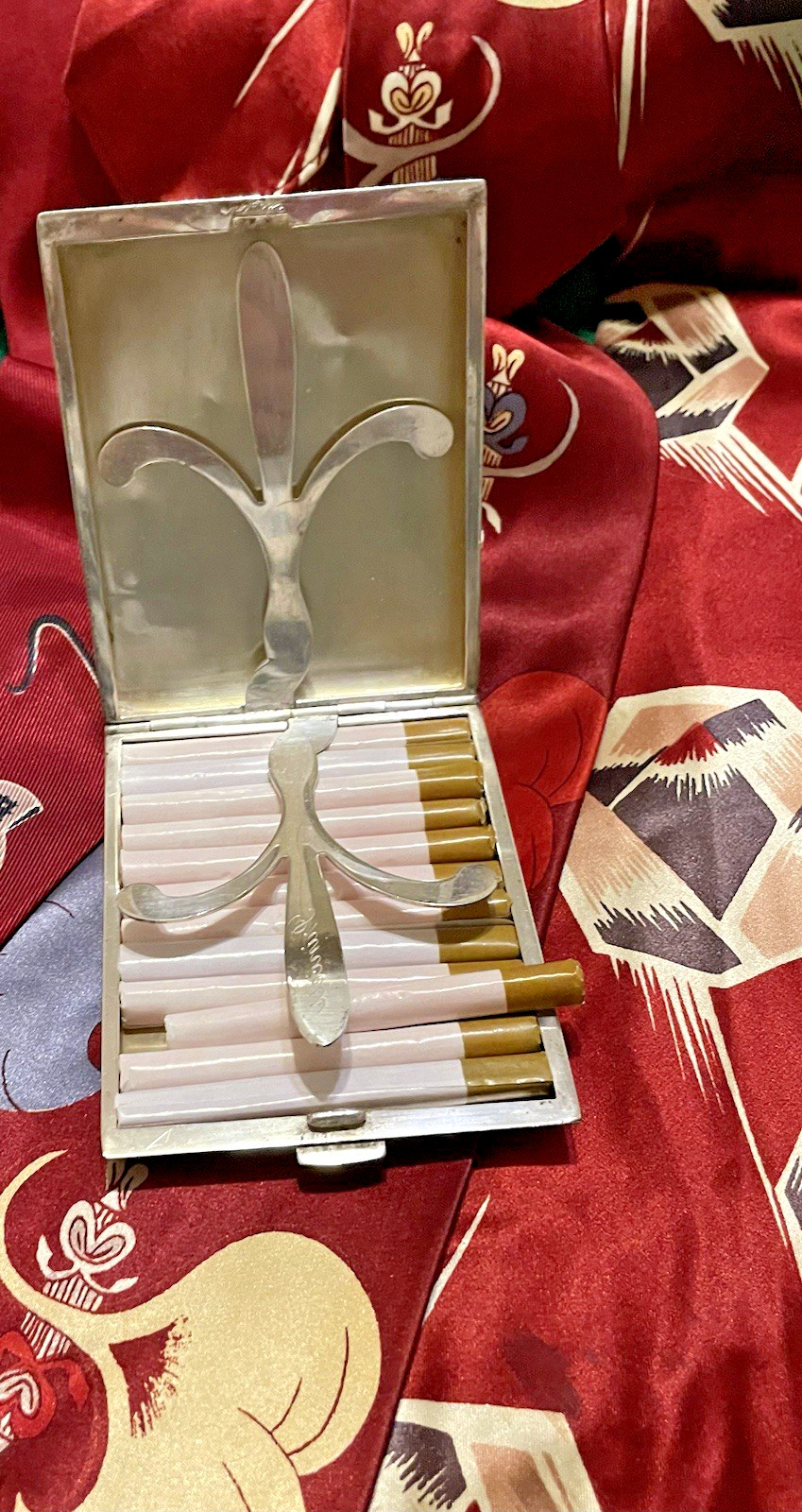 R Blackinton Co Cigarette Case Sterling Silver Vintage