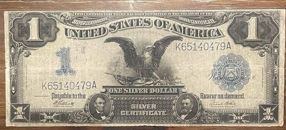 1899 One Dollar Large Size Silver Certificate Black Eagle