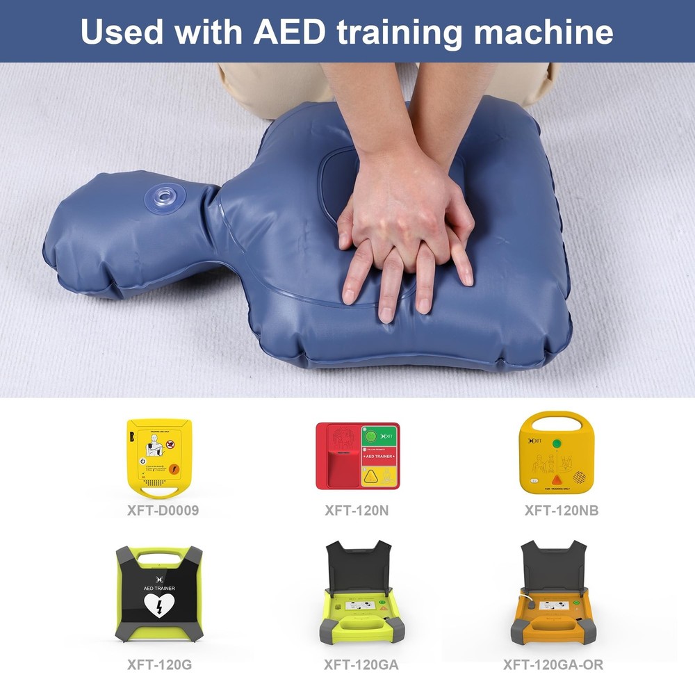 CPR Manikins, Inflatable CPR Mannequin, CPR Dummy with Compression Feedback D...