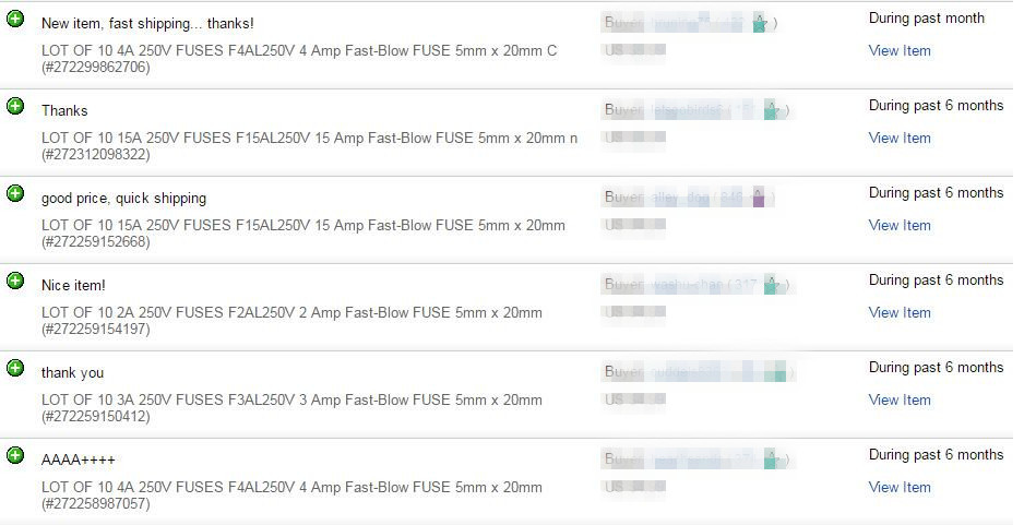 10X 4 Amp F4AL250V 4A 250V Fast Blow Fuse Glass 5x20mm Acting Quick Blow fuse