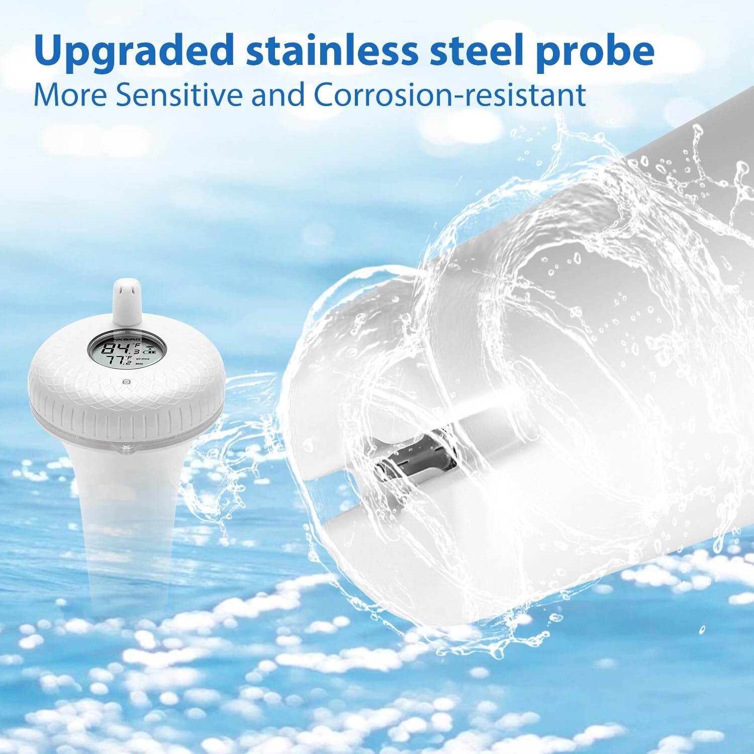 Wireless Pool Thermometer Spa Temperature Gauge Tester Swimming Pond Waterproof