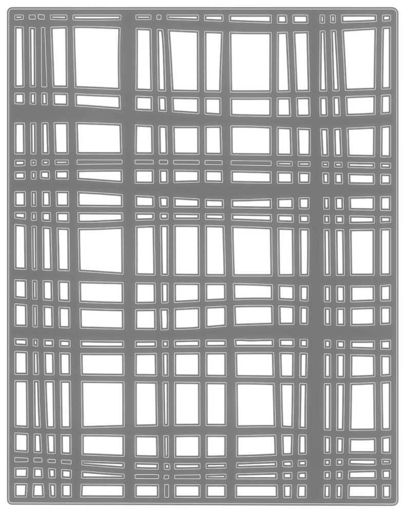 Sizzix Thinlits Simple Plaid #665856 Retail $19.99 Tim Holtz