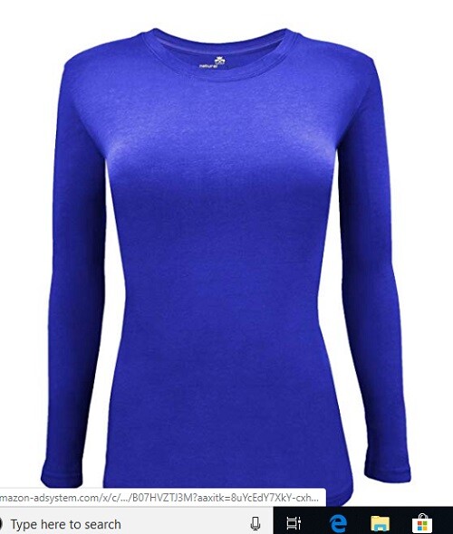 Natural Uniforms Women's Long Sleeve Under-scrub Stretch T-Shirt Scrub Top