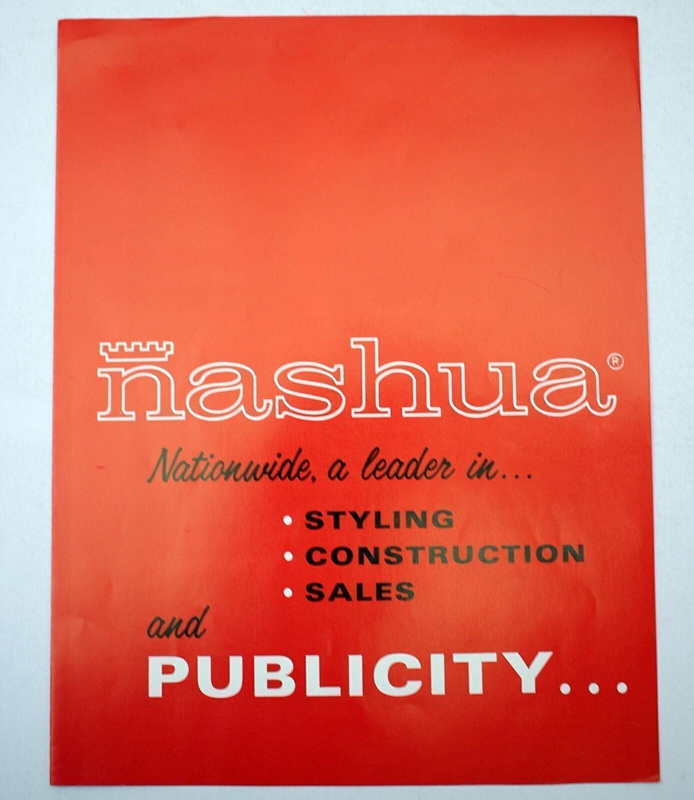 1960s Nashua Mobile Homes Color Ad Brochure Mid-Century Modern #9