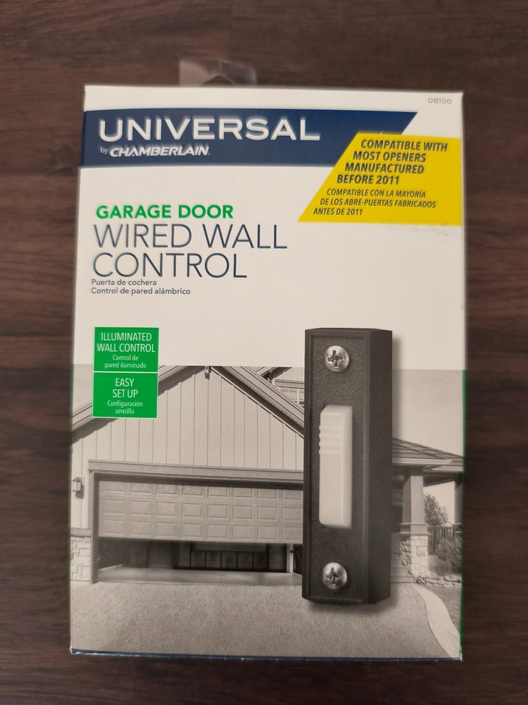 Universal by Chamberlain Garage Door Wired Push Button Wall Control Button