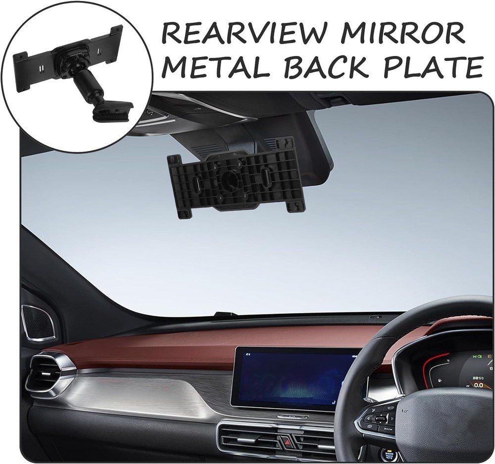 Compact Rearview Mirror Dash Cam Mount - Stabilizes Your Camera Effortlessly