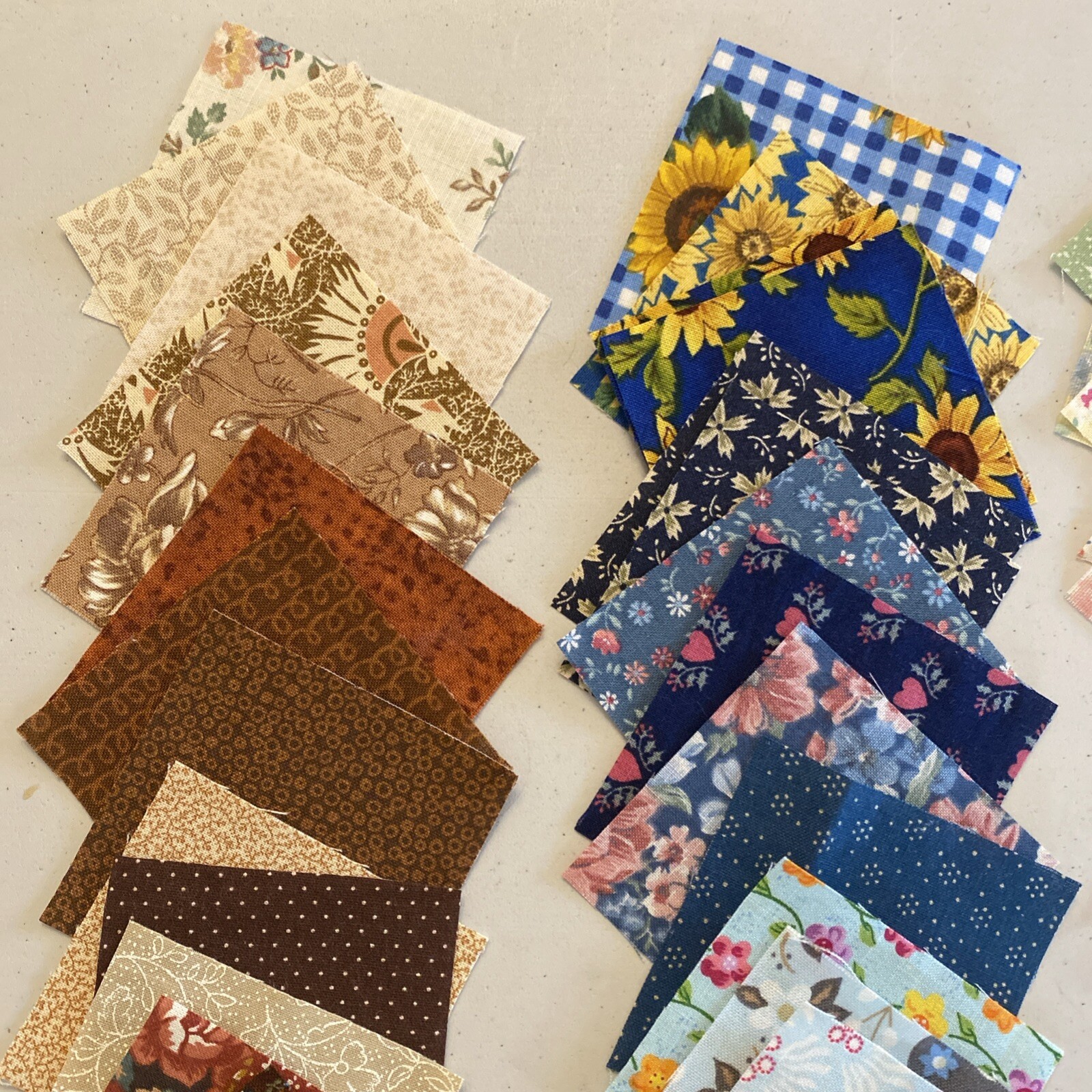 150 2.5 INCH (2.5” X 2.5”) QUILT SQUARES - Cotton Fabric Crafts Sew