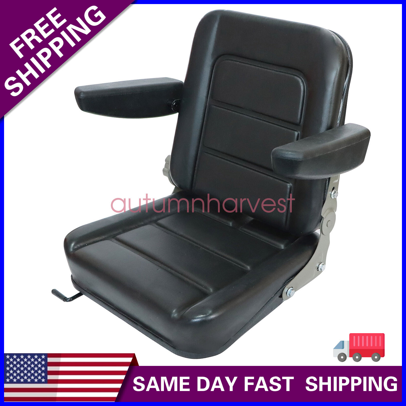 Zero Turn Mower Seat Tractor Seat w/Armrest for Kubota ZD18, ZD21, ZD25F, ZD28