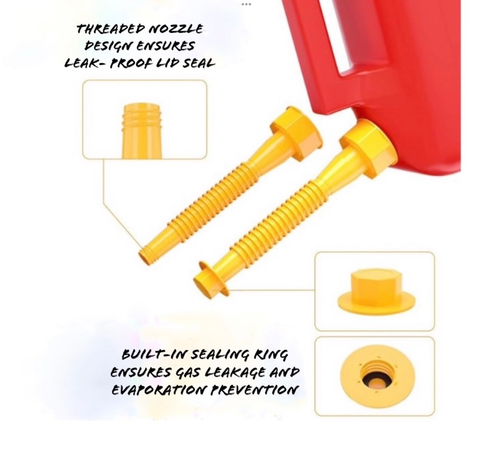 3 Sets Gas Can Spout Nozzle Replacement Kit with Vent (same day ship)