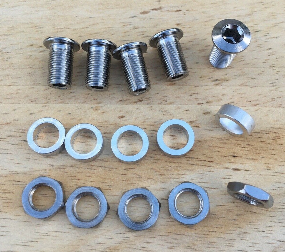 Willow Triplizer Inner Chainring Bolts Spacers Nuts / Rivendell Triple Crank