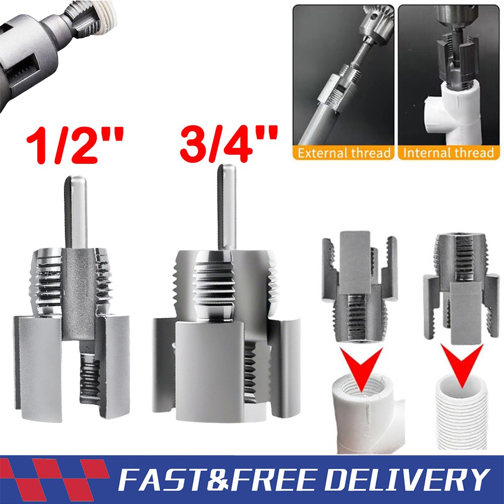 Integrated Internal & External Pipe ThreadingTool, PVC Pipe -Threader Kit