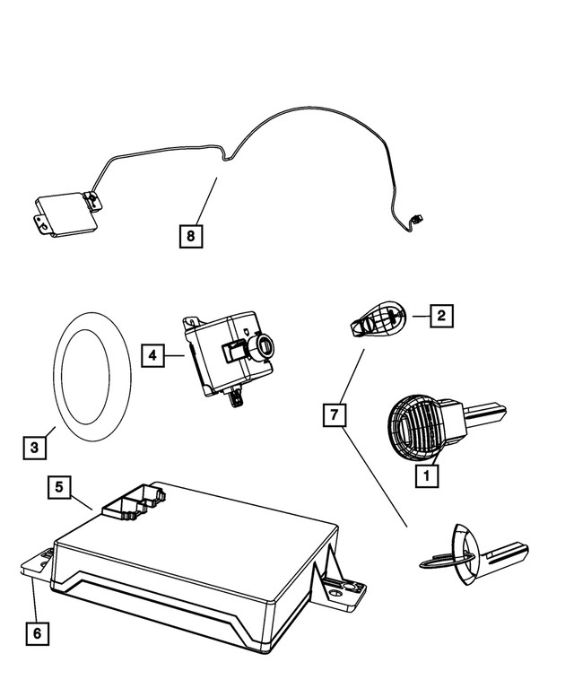 Genuine Mopar Passive Entry Module 5026443AJ