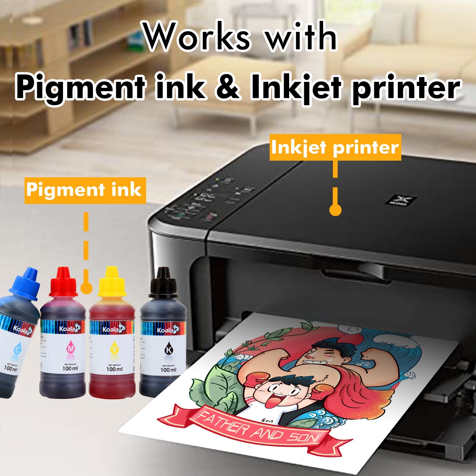 20 Inkjet + Laser Printable Heat Transfer Vinyl Sheets for Dark + Light Fabrics