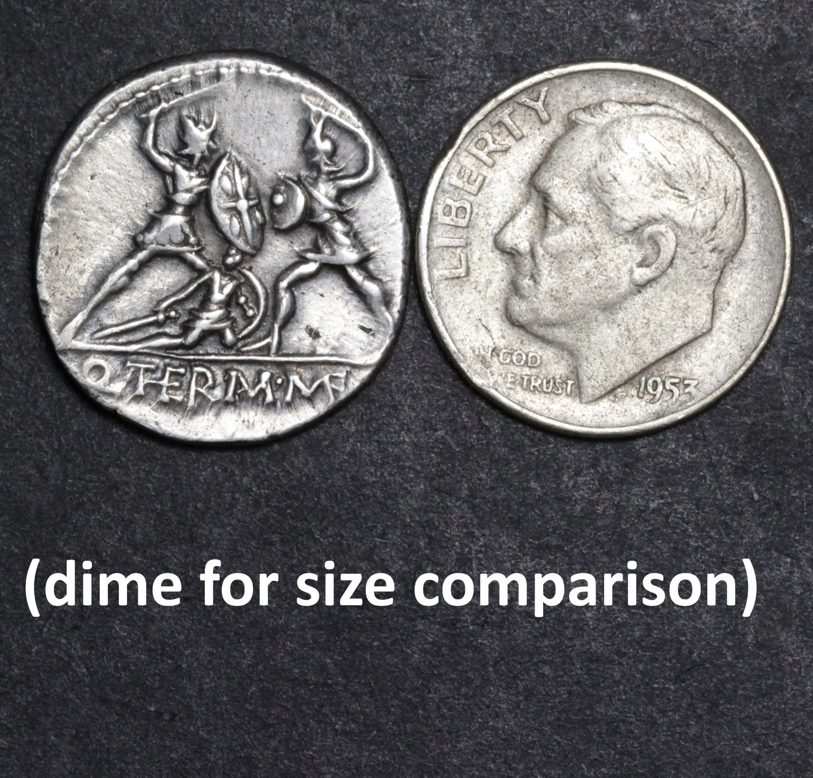 Soldier Fighting Barbarian Denarius 103BC Ancient Roman Republic Silver Coin