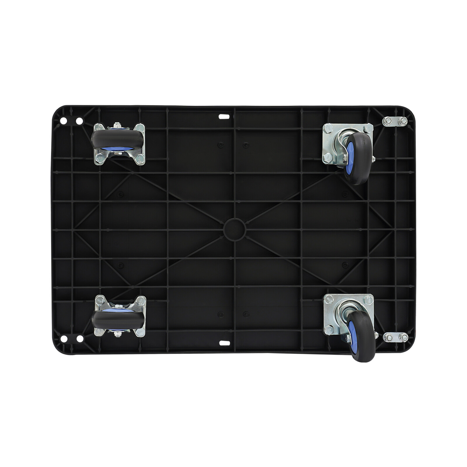 Platform Truck Cart With Cage 2 In 1 Heavy Duty Push Cart Dolly 330lbs Capacity