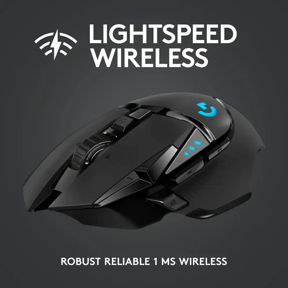 Logitech - G502 Lightspeed Wireless Optical Gaming Mouse with RGB Lighting