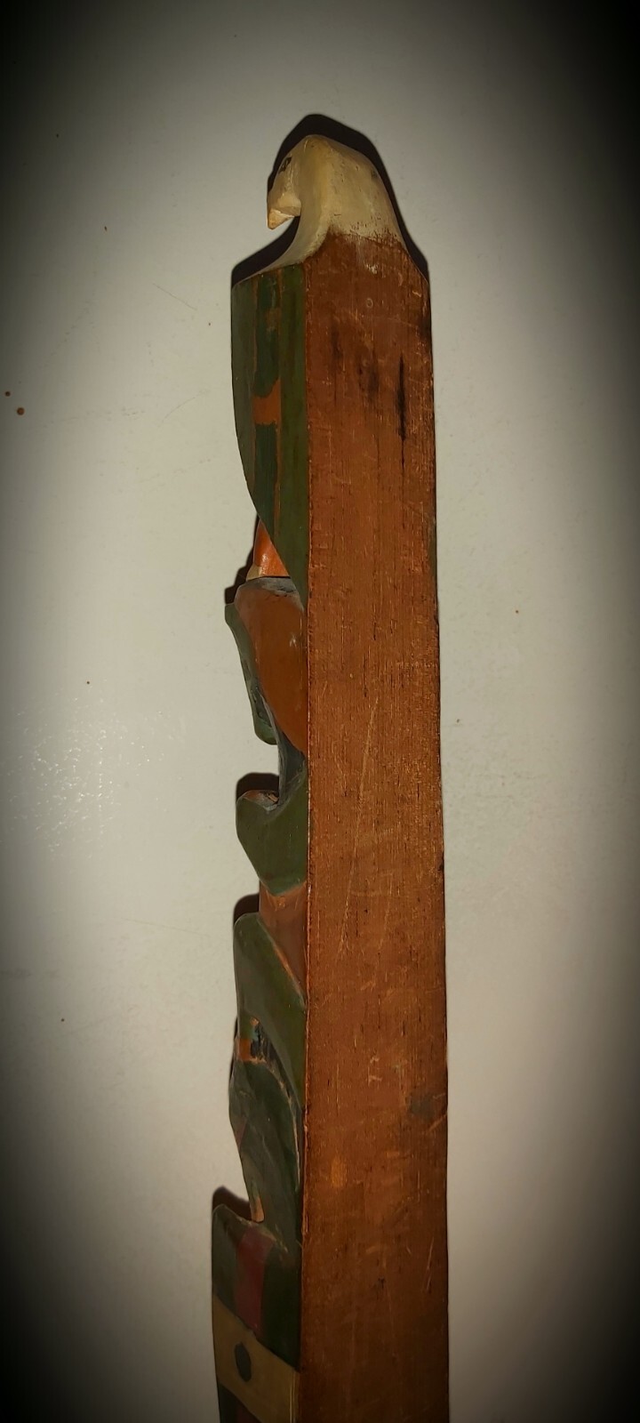 Northwest Coast; 2 Polychromed Model Totem Poles (early 20th c).