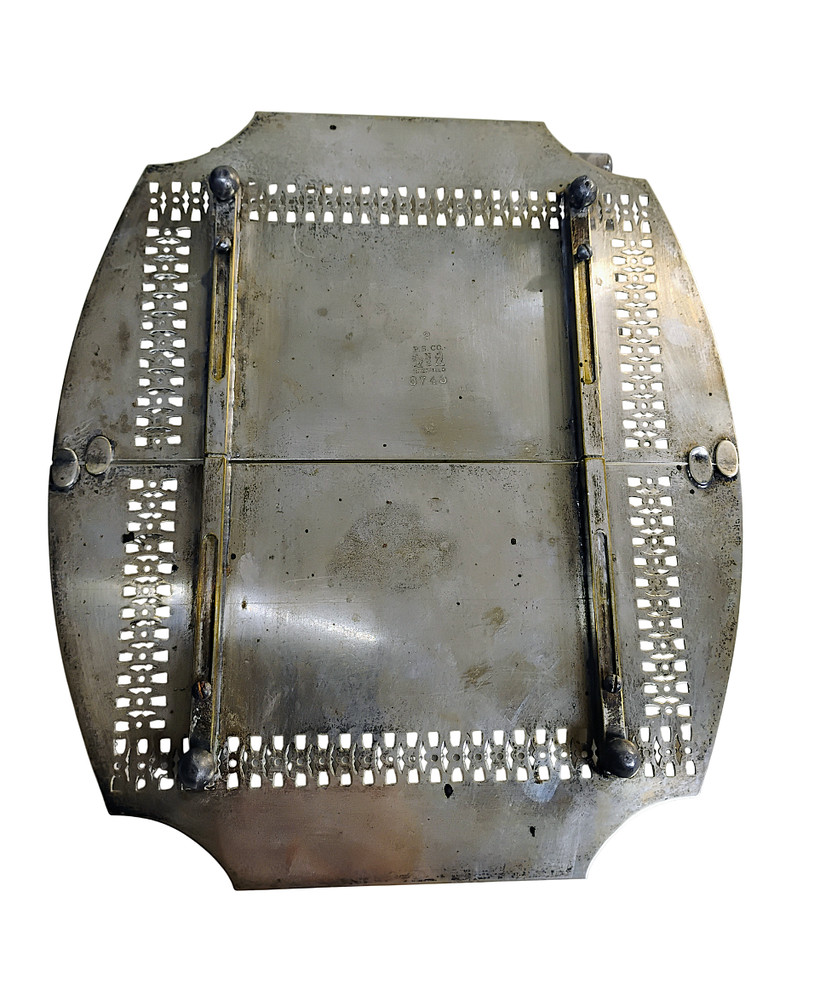 Vintage Poole Silver Co. Sheffield Expandable Trivet - Griffin & Dog Hallmark