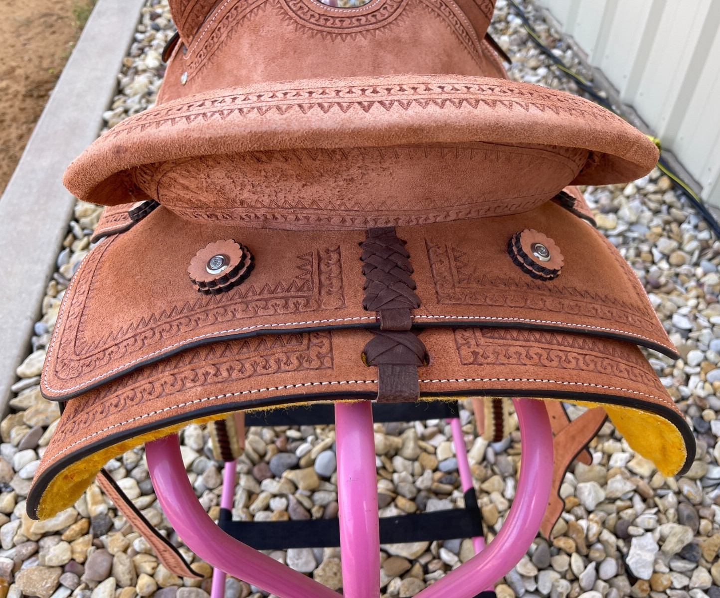 Youth Roughout Western Saddle 12-13” Kids Ranch Training Horse Tack Free Ship