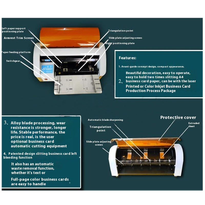 Card Cutting Machine Motorized Automatic Cutting Machine Cutting Machine