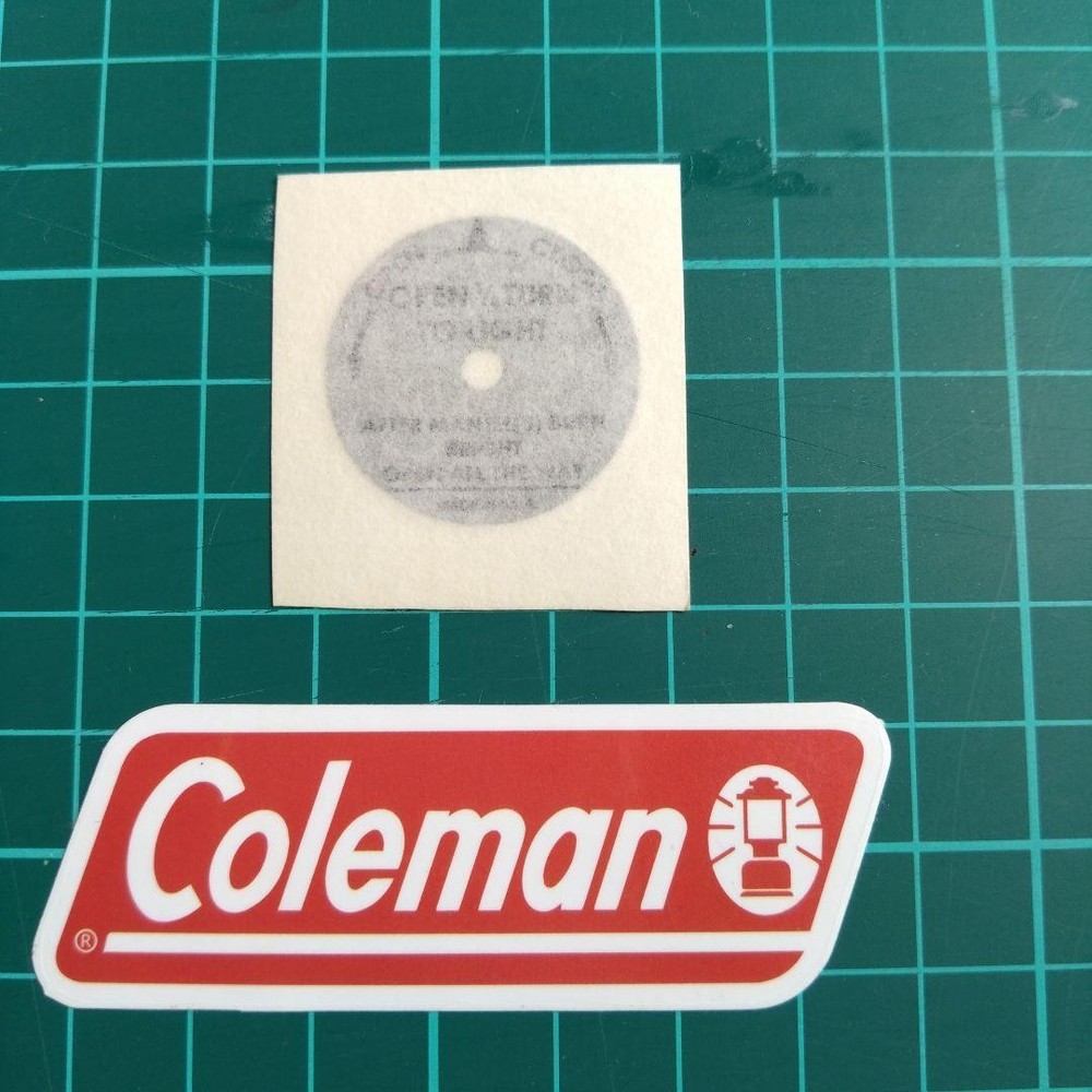 Coleman Direction Disc Decal