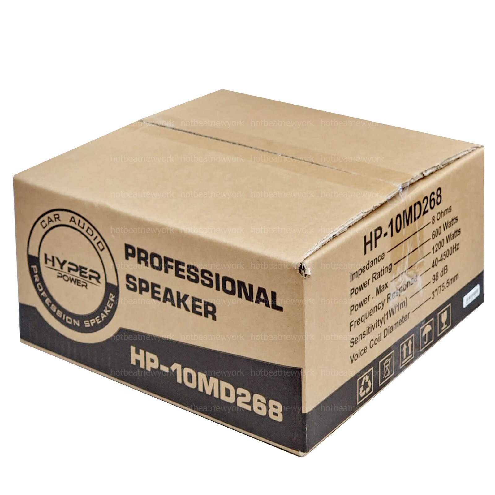 2 x HyperPower 10" Very High Output Midbass Midrange Speaker HP-10MD268 600W RMS