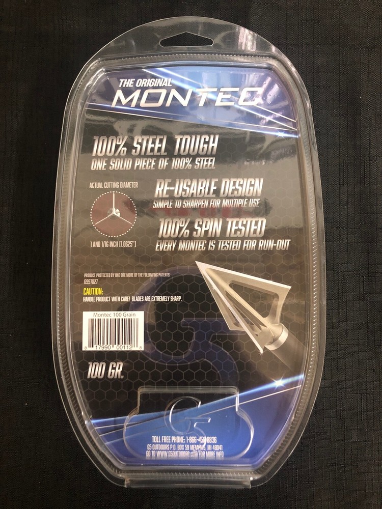 G5 Montec Standard 100 Grain 3 Pack Broadheads