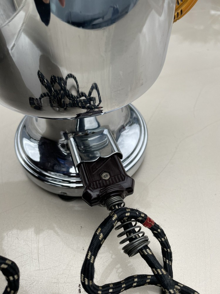 Art Deco No 96 Farberware Chrome Percolator Coffee Maker Set Bakelite